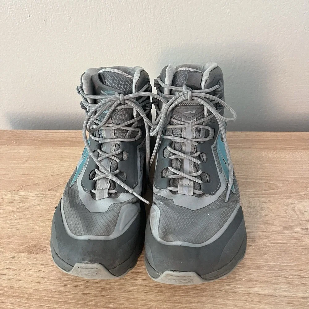 Altra Line Peak Hiking Shoes Mid High Boots 8.5 AL0A4VRA231 Grey Hiking Outdoor